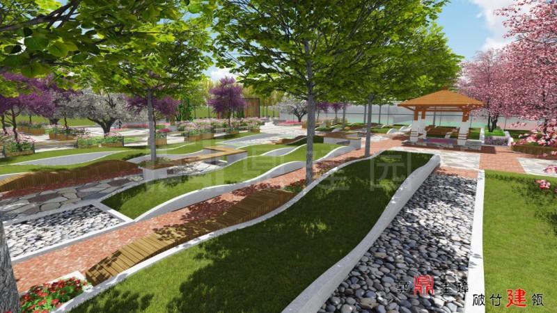 LG青岛厂区休闲绿地景观园林绿化工程施工